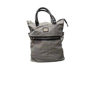 Anne Klein AK Travel Bag Glen Plaid Top Zip Overnight  Weekender Luggage